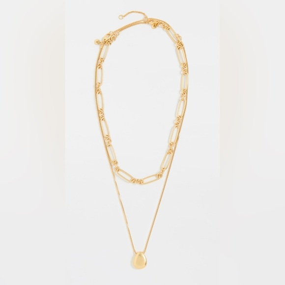 Madewell Muse Pendant Necklace Set in Gold 48$ - Picture 4 of 5